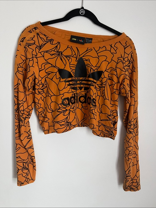 adidas Dresses & Skirts - Adidas Pharrell Williams Floral 2pc Set Crop Sweatshirt L Skirt S RARE Collab